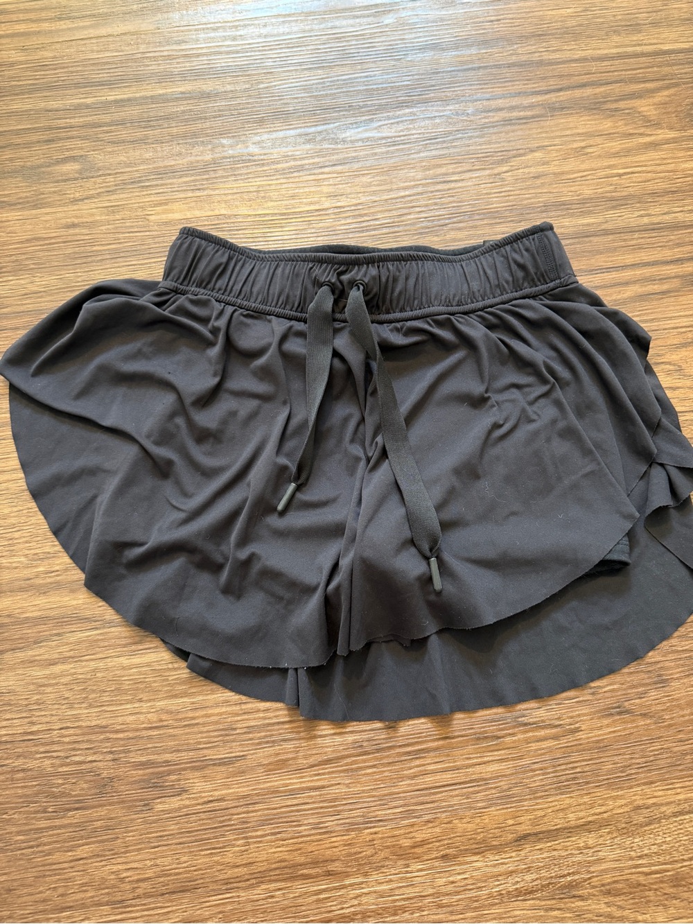 Free People Black Layered Skort